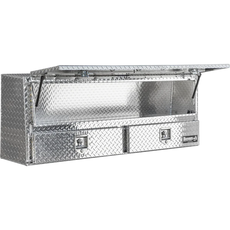 Buyers Products Pickup Contractor Top Mount Truck Box With Drawers 96" Aluminum 1705661 - Image 3