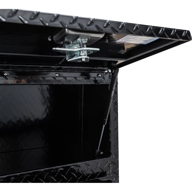 Buyers Products Pickup Contractor Top Mount Truck Box With Drawers 96" Gloss Black Aluminum 1725661 - Image 6