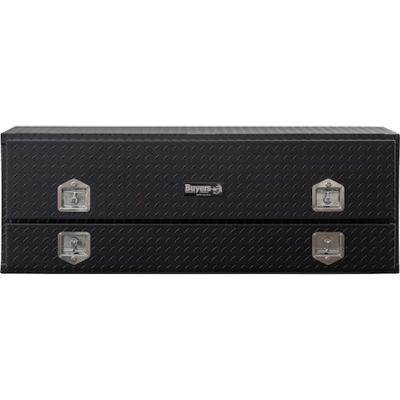 Buyers Products Pickup Contractor Top Mount Truck Box With Drop Down Doors 60" Aluminum Model 1735630 - Image 4