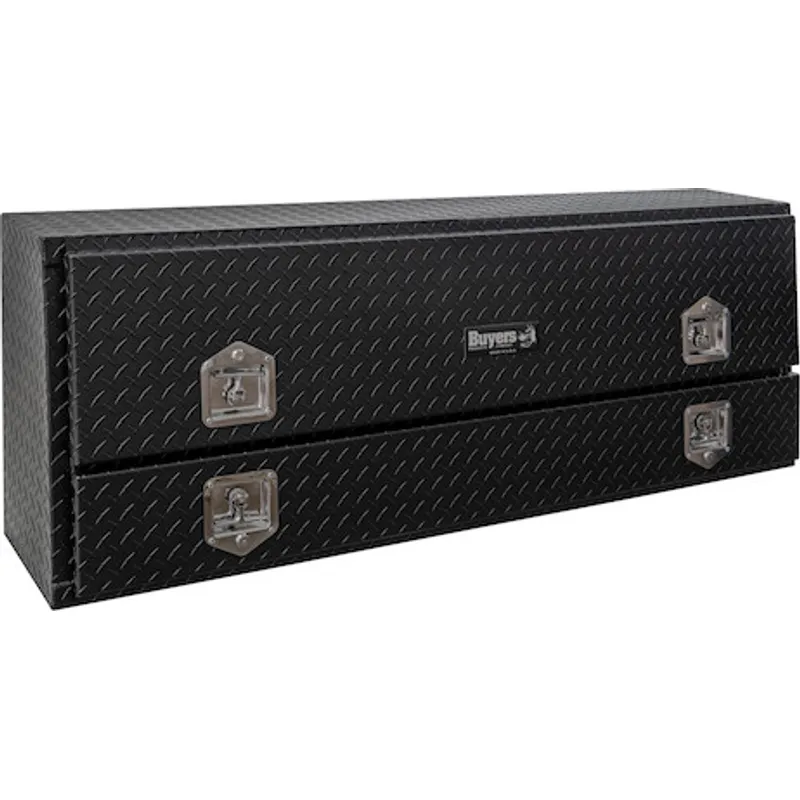 Buyers Products Pickup Contractor Top Mount Truck Box With Drop Down Doors 88" Aluminum Model 1735650