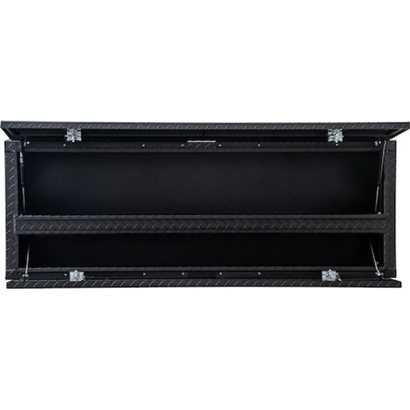 Buyers Products Pickup Contractor Top Mount Truck Box With Drop Down Doors 88" Aluminum Model 1735650 - Image 4