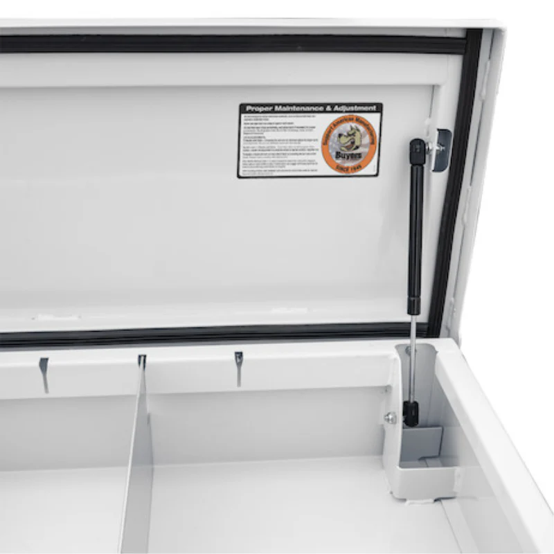 Buyers Products Top Mount Service Body Box 108x20 White 14 Gauge Steel Model 1702826 - Image 9
