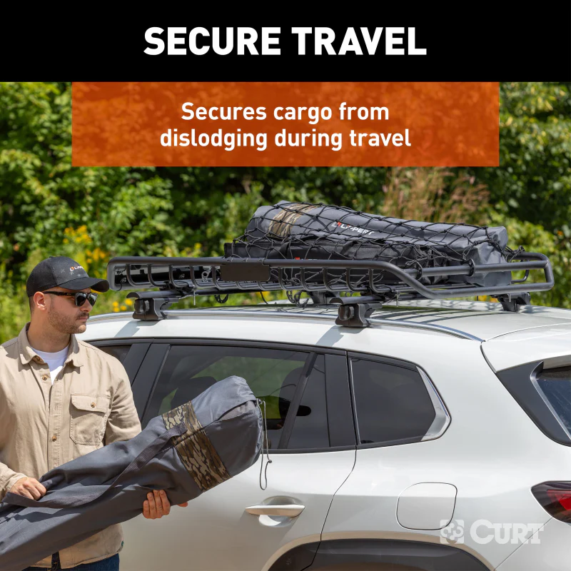 CURT 44" x 36" Elastic Cargo Net for Roof Basket Model 18218 - Image 5