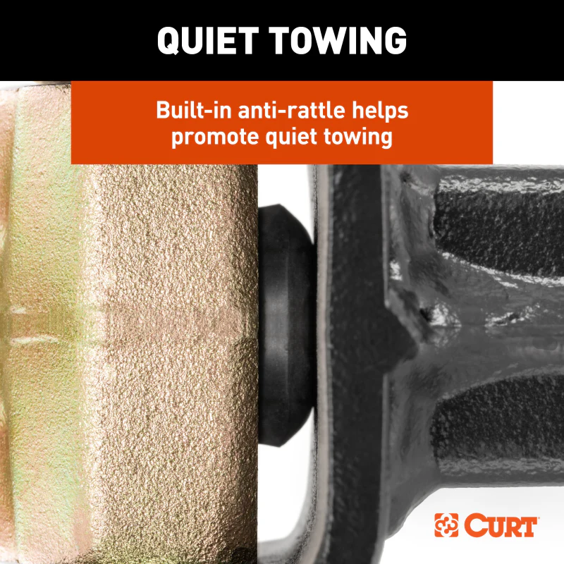 CURT Adjustable Channel Mount with Hook & Step Dual-Ball - 2" Shank, 14K, 6" Drop Model 45904 - Image 10