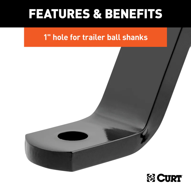 CURT Class 3 Ball Mount, Imported (2" Shank, 5,000 lbs., 10" Drop, 14" Long) Model 45893 - Image 6