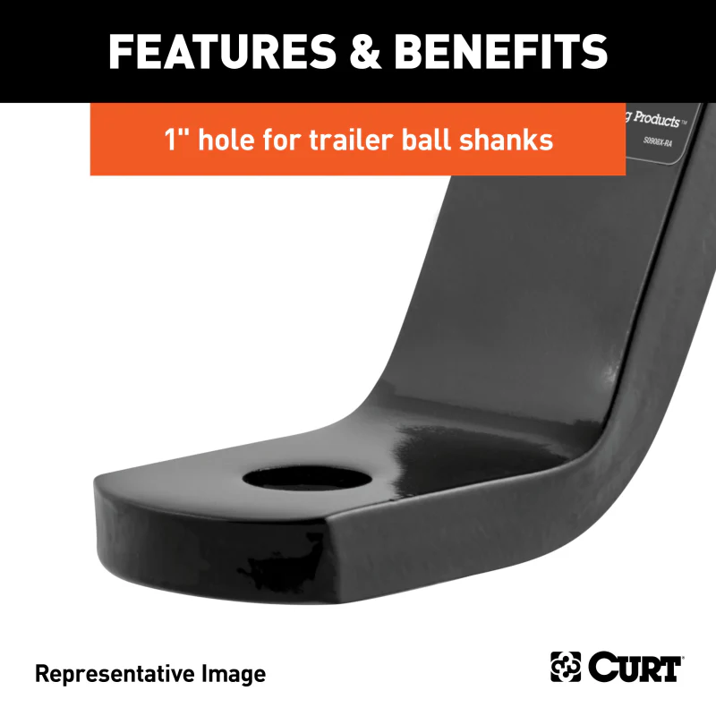 CURT Class 3 Ball Mount, Imported (2" Shank, 7,500 lbs., 6" Drop, 12-1/4" Long) Model 45880 - Image 5