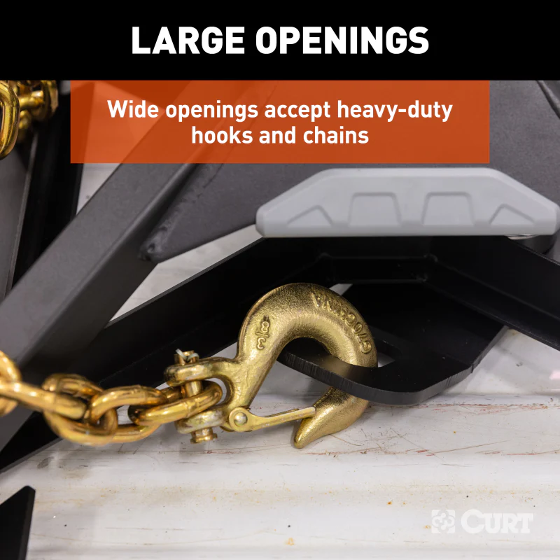 CURT CrossWing 5th Wheel Safety Chain Assembly with Gooseneck Anchor Plate Model 16614 - Image 6