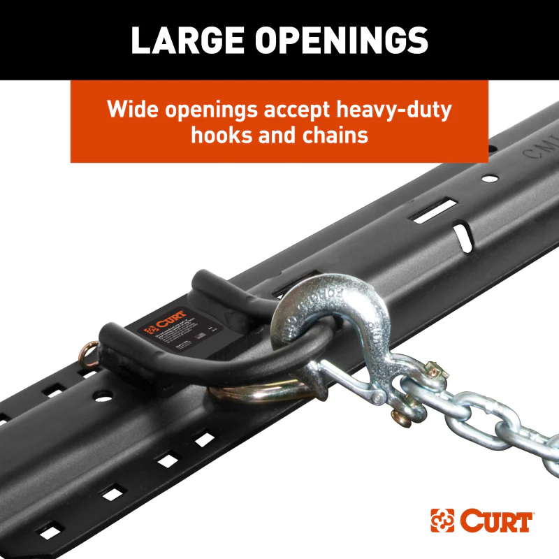 CURT CrossWing 5th Wheel Safety Chain Assembly with Rail Anchors Model 16612 - Image 6
