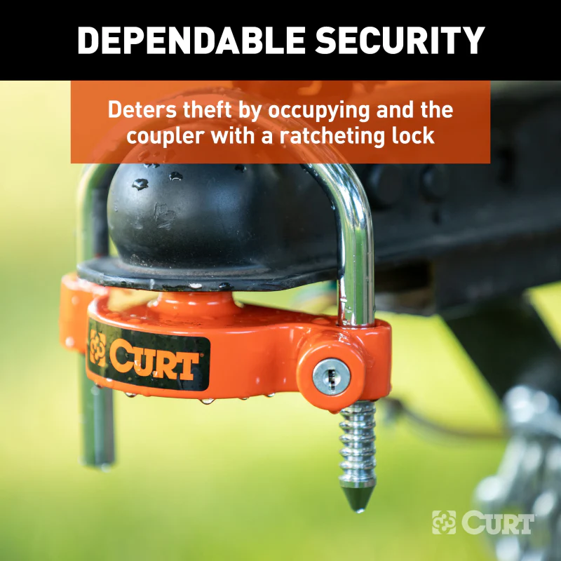 CURT Universal Trailer Coupler Lock, Keyed Alike Model 23090-KA - Image 5