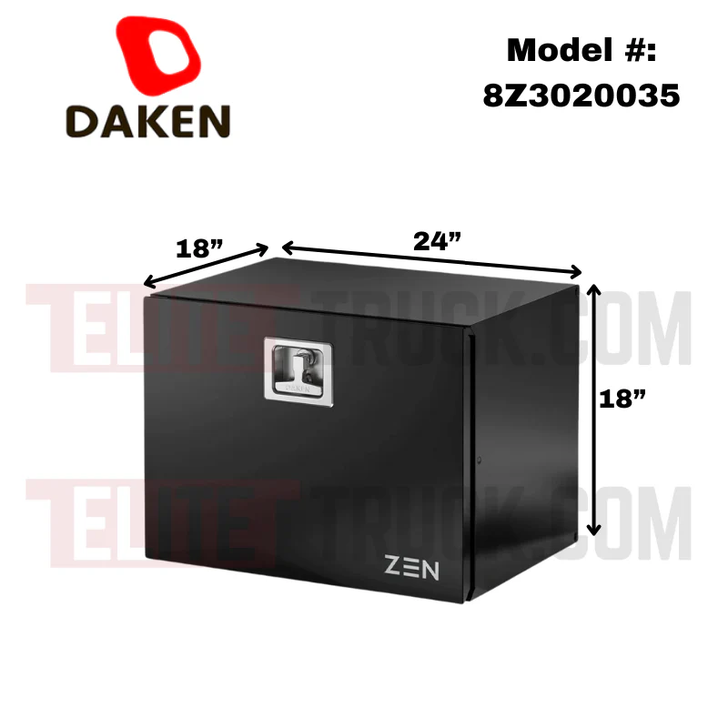 DAKEN Zen Series 24x18x18 Underbody Toolbox Black Steel Model 8Z3020035 - Image 2