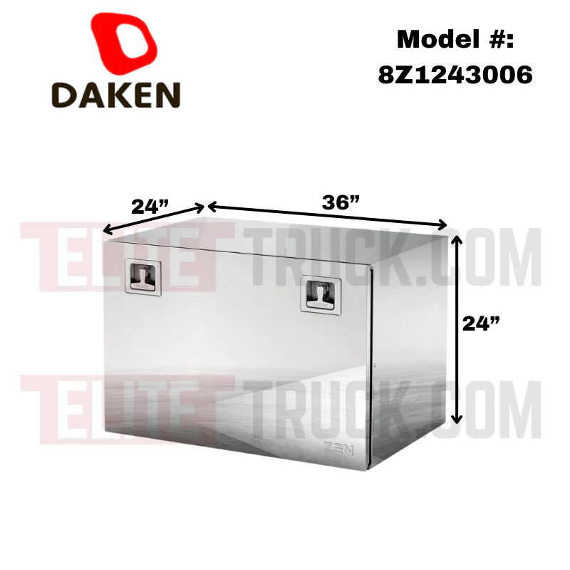 DAKEN Zen Series 36x24x24 Underbody Toolbox Polished Stainless Steel Model 8Z1243006 - Image 2