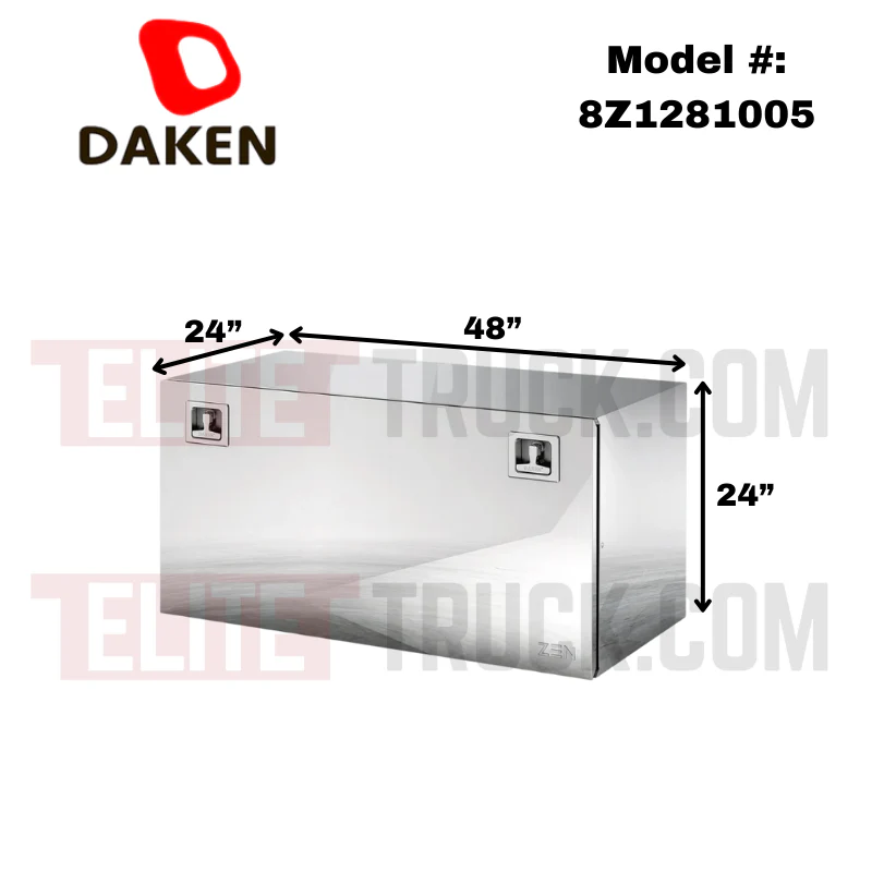 DAKEN Zen Series 48x24x24 Underbody Toolbox Polished Stainless Steel Model 8Z1281005 - Image 2