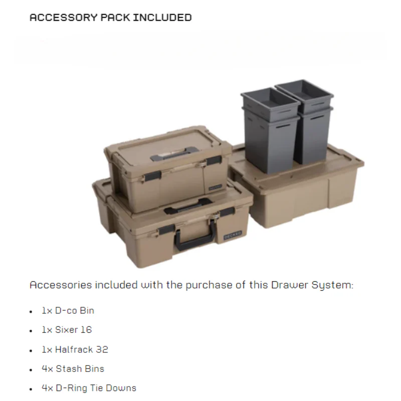 DECKED Drawer System Fits Ford Ranger (2024-Current) W/5' Bed Model YF7 - Image 8