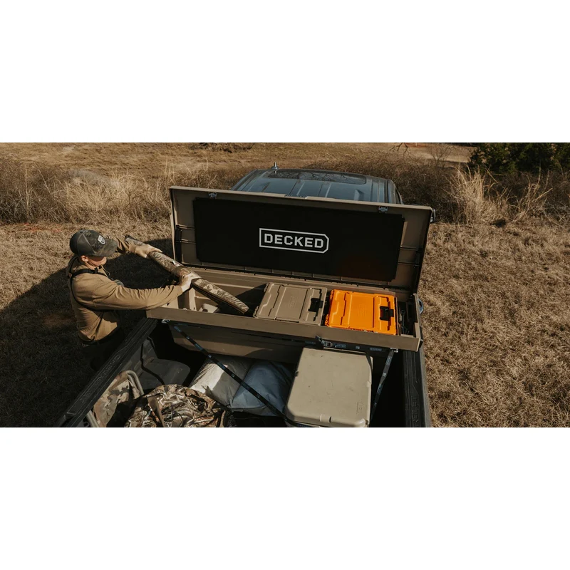 DECKED Full-Size Pickup Truck Tool Box Deep Tub Model DTB2-TAN - Image 8