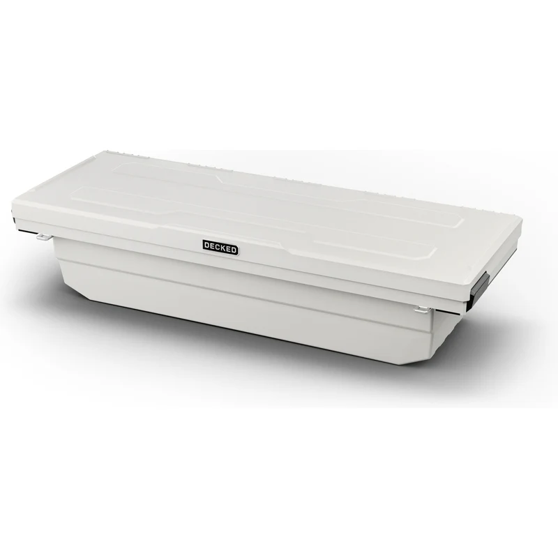 DECKED Full-Size Pickup Truck Tool Box Deep Tub Model - White DTB2-WHT