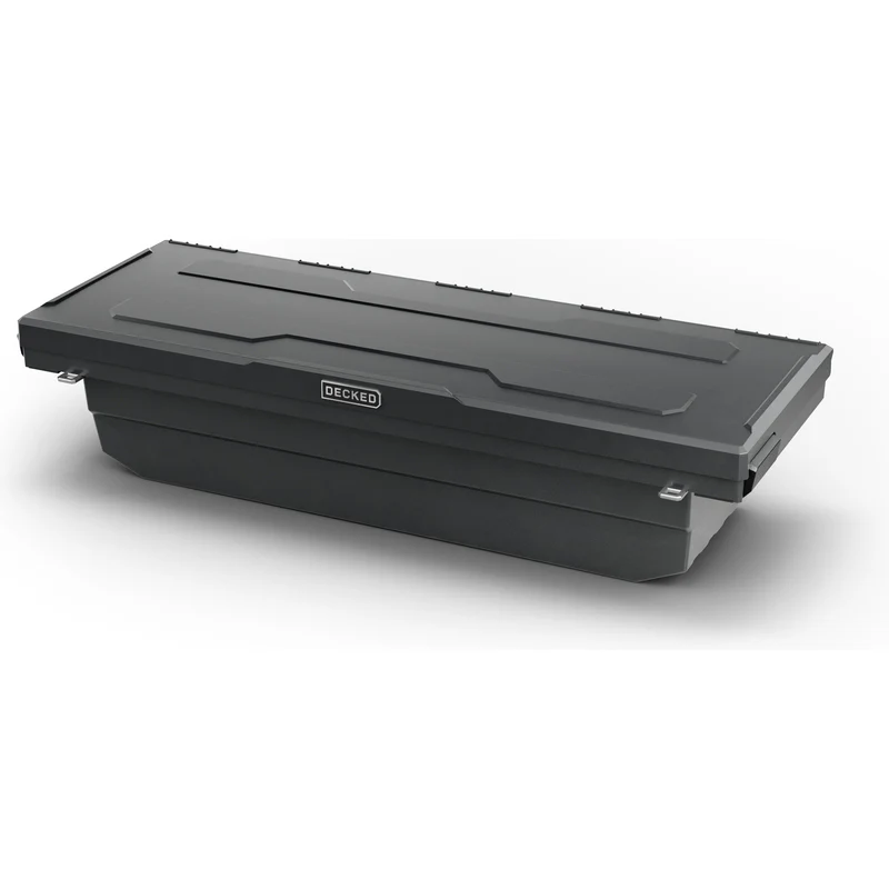 DECKED Full-Size Pickup Truck Tool Box Tundra Bed Rail Model DTB2T22-BLK