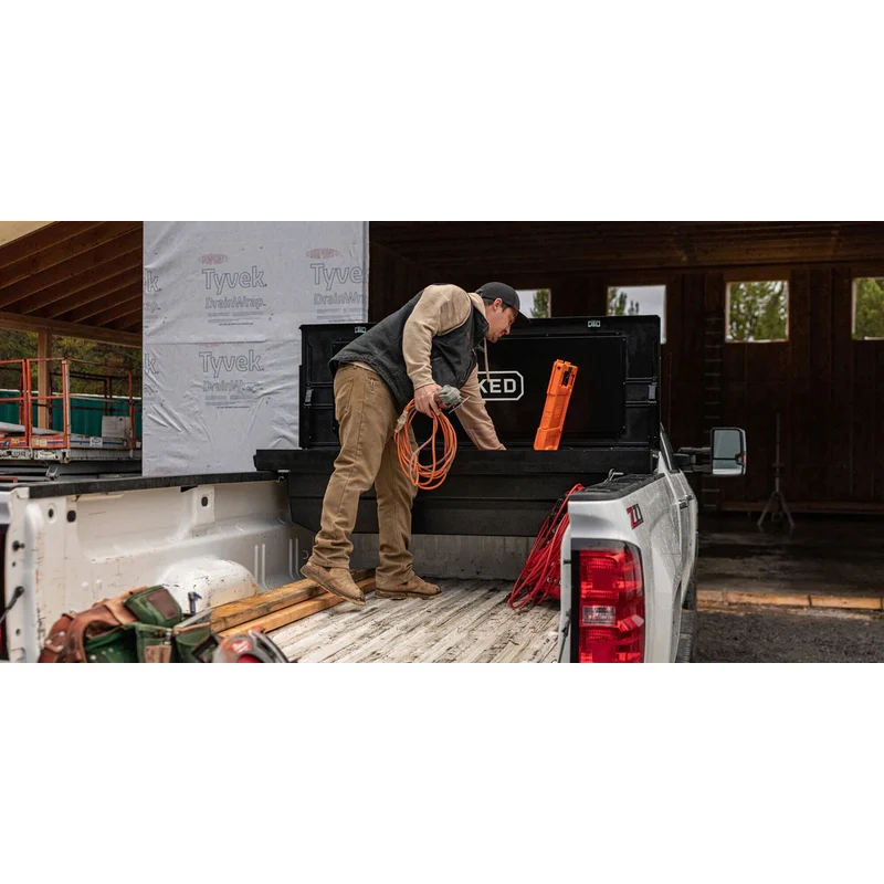 DECKED Full-Size Pickup Truck Tool Box Tundra Bed Rail Model DTB2T22-BLK - Image 15