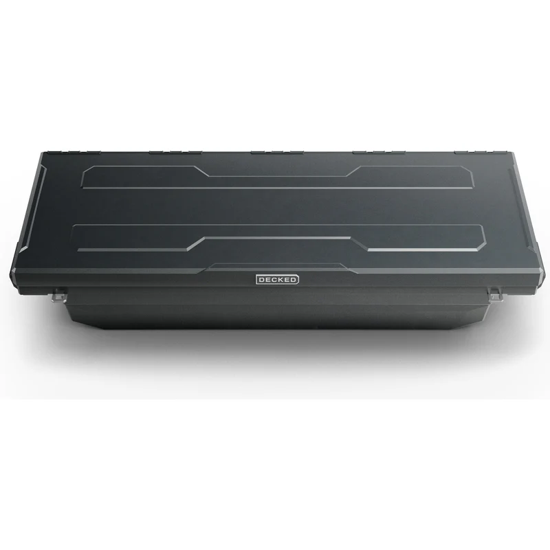 DECKED Full-Size Pickup Truck Tool Box Tundra Bed Rail Model DTB2T22-BLK - Image 4