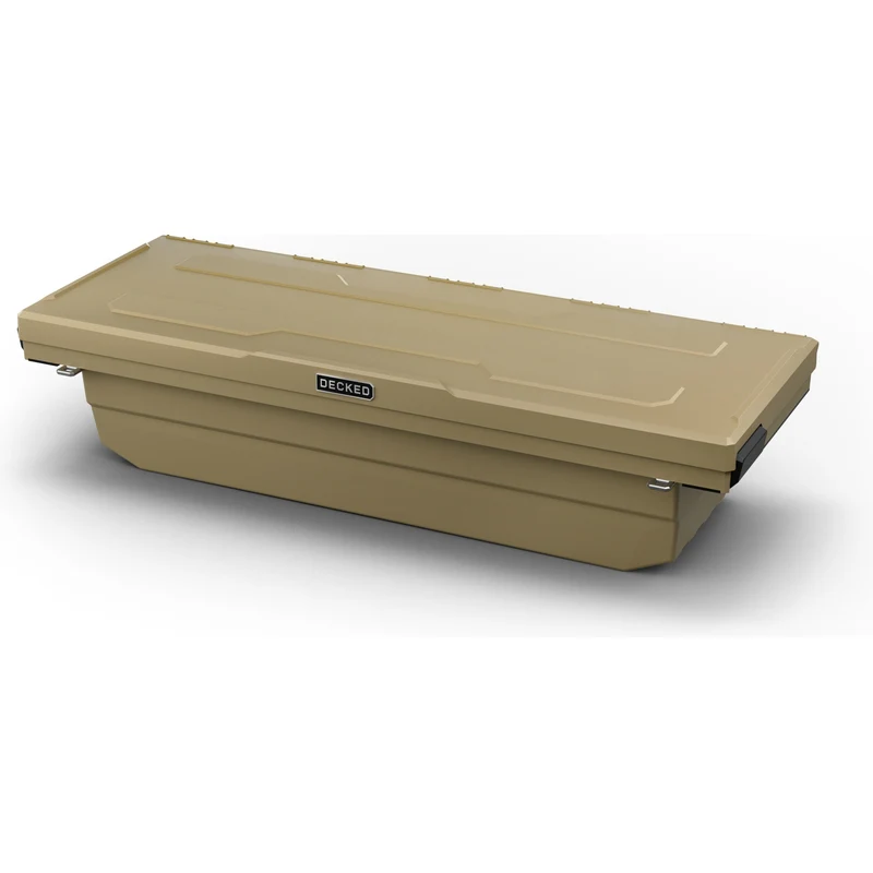 DECKED Full-Size Pickup Truck Tool Box Tundra Bed Rail Model DTB2T22-TAN