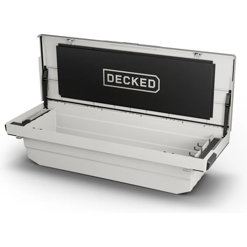 DECKED Full-Size Pickup Truck Tool Box Tundra Bed Rail Model DTB2T22-WHT - Image 9