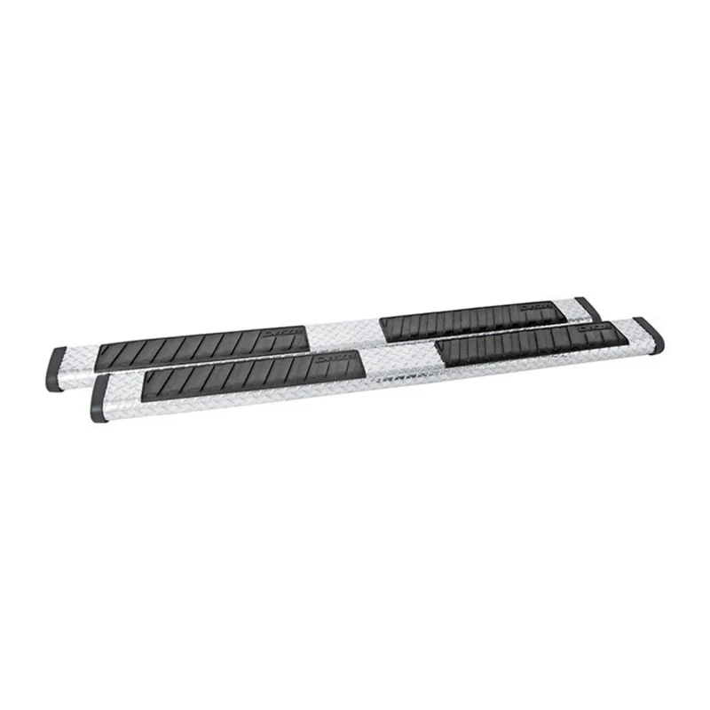 Dee Zee Black-Tread Aluminum Step Nerf Bars 6 in. Oval Cab Length Model DZ16412