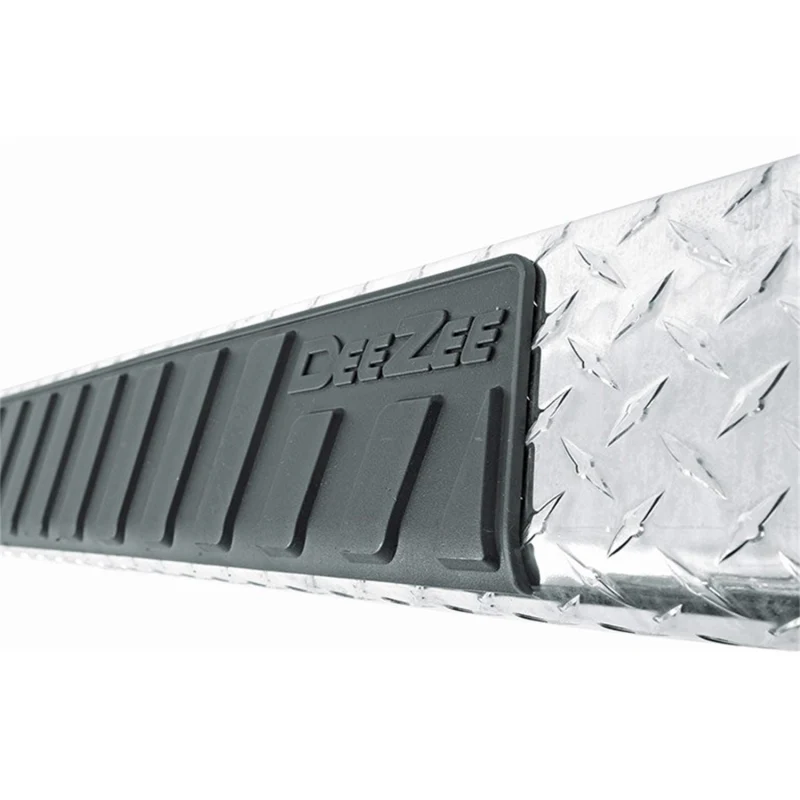 Dee Zee Black-Tread Aluminum Step Nerf Bars 6 in. Oval Cab Length Model DZ16412 - Image 2