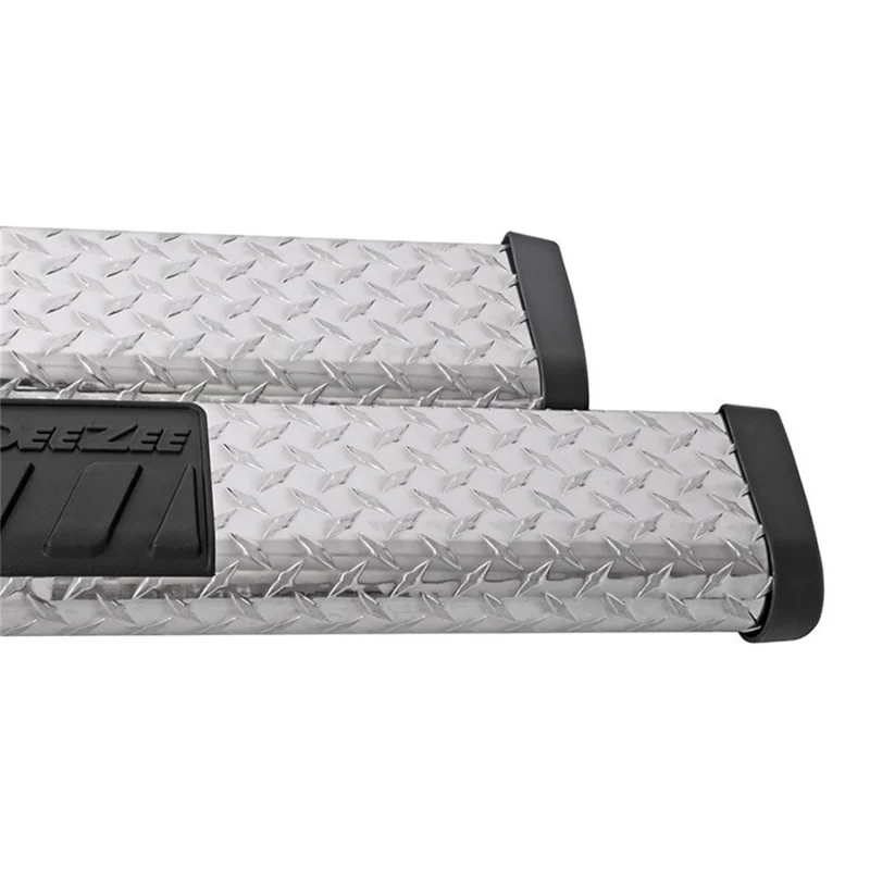 Dee Zee Black-Tread Aluminum Step Nerf Bars 6 in. Oval Cab Length Model DZ16412 - Image 3