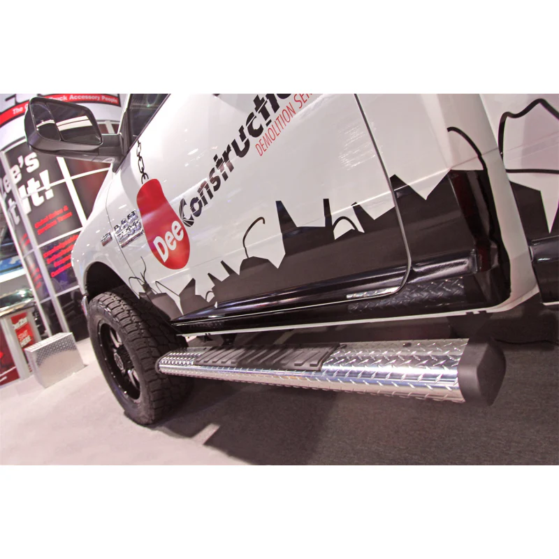 Dee Zee Brite-Tread Aluminum Step Nerf Bars 6 in. Oval Cab Length Model DZ16421 - Image 7