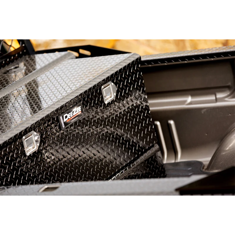Dee Zee 43-Gal Gloss Black Aluminum Toolbox Combo Auxiliary Transfer Tank Model DZ92740XB - Image 11