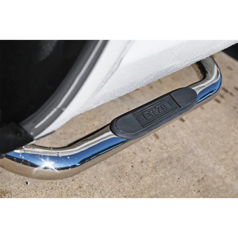 Dee Zee Stainless Steel Step Nerf Bars 3 in. Round Cab Length Model DZ370113 - Image 3