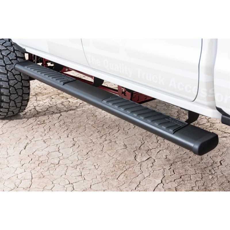Dee Zee Textured Black Steel Step Nerf Bars 6 in. Oval Cab Length Model DZ16121 - Image 5