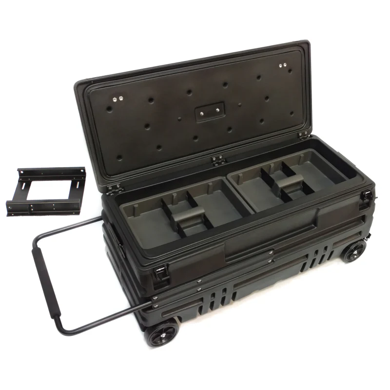DU-HA Squad Box - Interior/Exterior Portable Storage Standard Duty Manual Latch W/Slide Bracket Model 70670