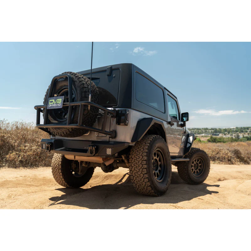 DV8 Offroad 2007-2018 Jeep Wrangler Body Mounted Tire Carrier Model TCJK-14 - Image 16