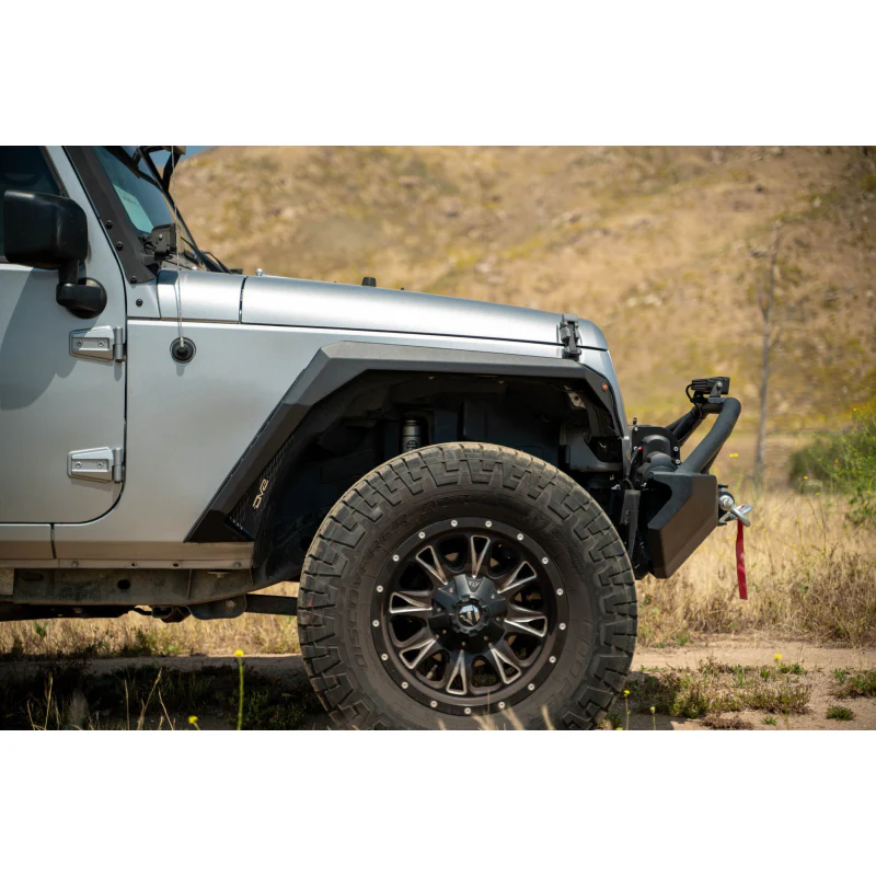 DV8 Offroad 2007-2018 Jeep Wrangler Front and Rear Fender Flares Model FDJK-09 - Image 13