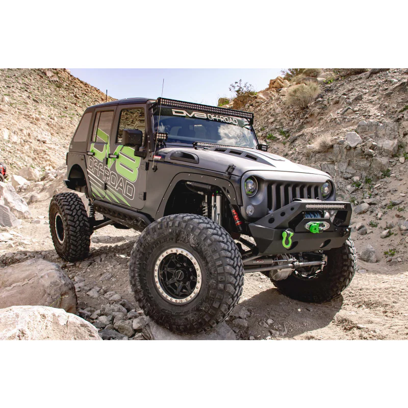DV8 Offroad 2007-2018 Jeep Wrangler Heat Dispersion Hood Model HDMB07-02 - Image 10