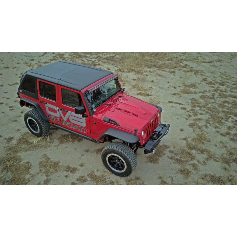 DV8 Offroad 2007-2018 Jeep Wrangler Heat Dispersion Hood Model HDMB07-02 - Image 3