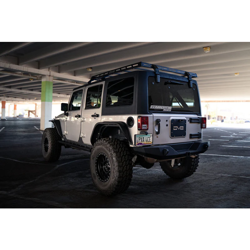 DV8 Offroad 2007-2018 Jeep Wrangler JKU 4-Door Short Roof Rack Model RRJK-04 - Image 3