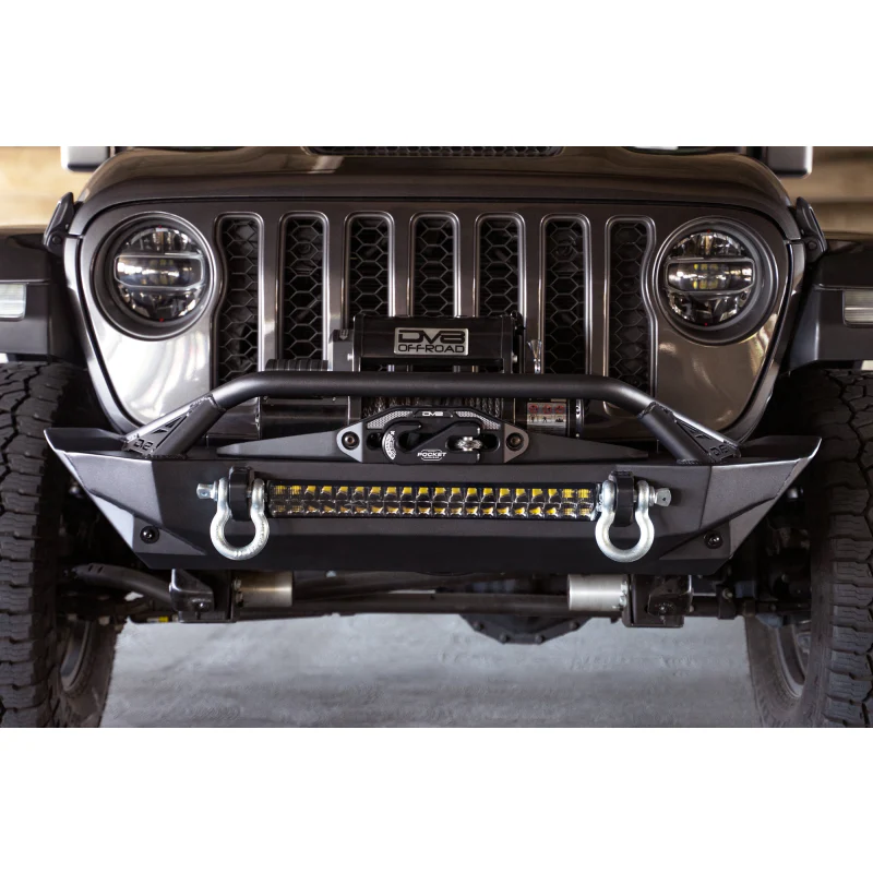 DV8 Offroad 2007-2025 Jeep GladiatorJT Wrangler JK JKU JL JLU Fs-1 Series Stubby Front Bumper Model FBJL-11 - Image 12