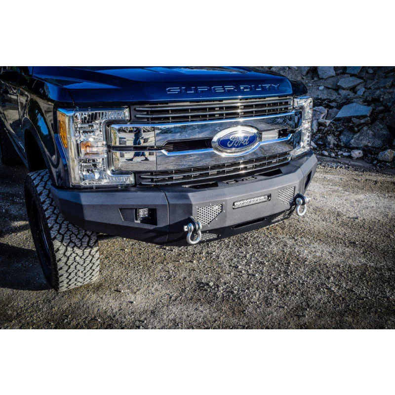 DV8 Offroad 2017-2021 Ford F-250 Super Duty Steel Front Bumper Model FBFF2-03 - Image 2