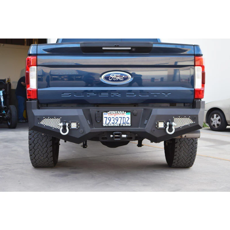 DV8 Offroad 2018-2021 Ford Super Duty F-250 F-350 Steel Rear Bumper Model RBFF2-02 - Image 2