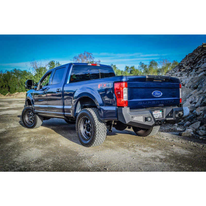 DV8 Offroad 2018-2021 Ford Super Duty F-250 F-350 Steel Rear Bumper Model RBFF2-02 - Image 3