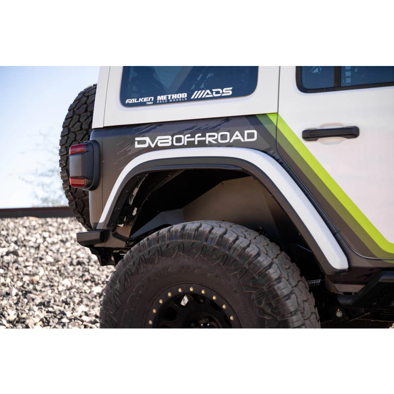 DV8 Offroad 2018-2024 Jeep Wrangler JL JLU Rear Inner Fenders Model INFEND-06RB - Image 11