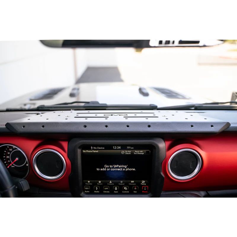 DV8 Offroad 2018-2025 Jeep Gladiator JT Wrangler JL, JLU Digital Device Dash Mount Model DMJL-01 - Image 7