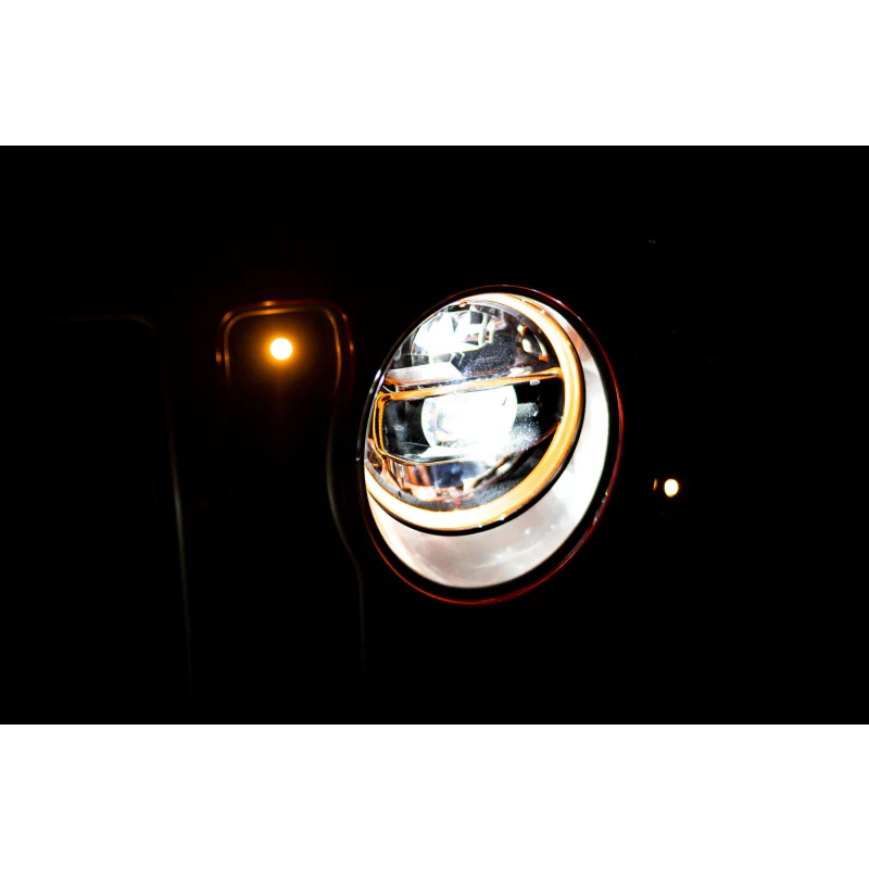 DV8 Offroad 2018-2025 Jeep Jeep Gladiator JT Wrangler JL JLU LED Headlights - Chrome Model HLCJL-01 - Image 10