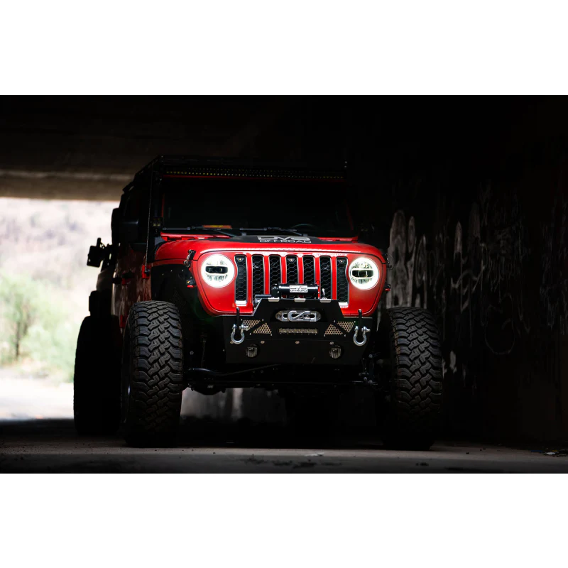 DV8 Offroad 2018-2025 Jeep Jeep Gladiator JT Wrangler JL JLU LED Headlights - Chrome Model HLCJL-01 - Image 14