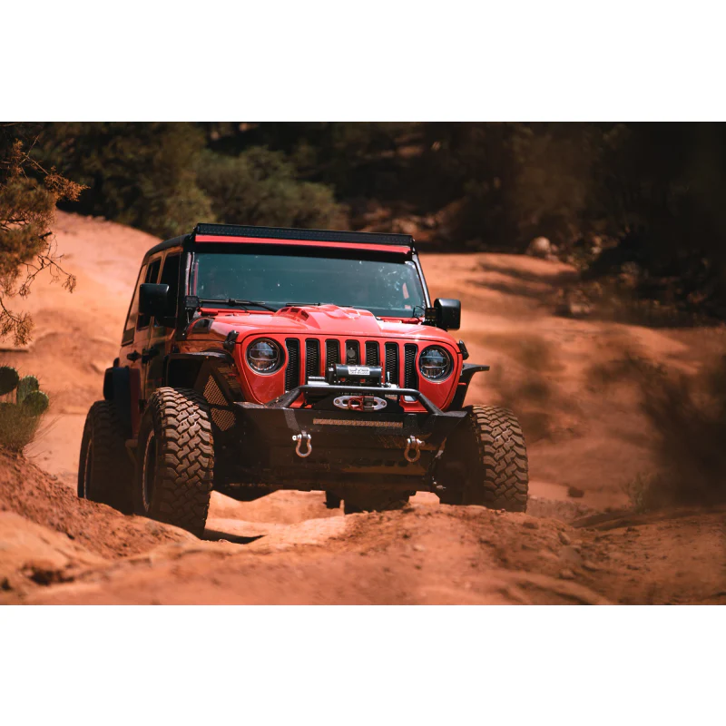 DV8 Offroad 2018-2025 Jeep Jeep Gladiator JT Wrangler JL JLU LED Headlights - Chrome Model HLCJL-01 - Image 9