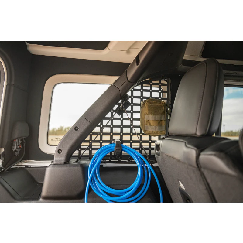 DV8 Offroad 2018-2025 Jeep Wrangler 4-Door Rear Window Pocketed Molle Panels Model MPJL-02 - Image 11