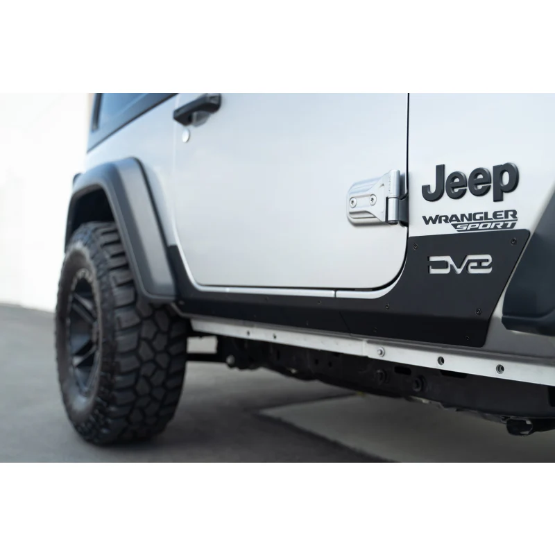 DV8 Offroad 2018-2025 Jeep Wrangler JL 2-Door Rock Skins Model SRJL-29 - Image 8