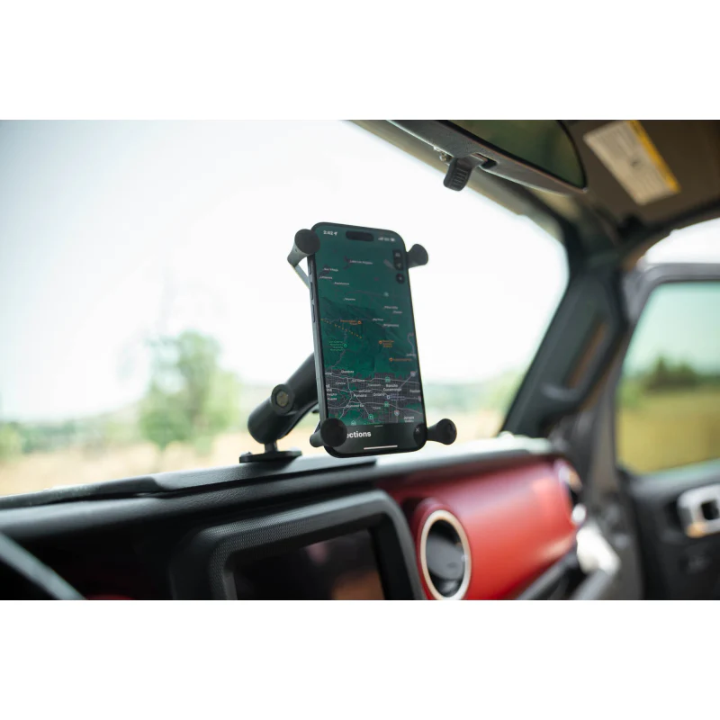 DV8 Offroad 2018-2025 Jeep Wrangler JL, JLU , Gladiator JT Device Dash Mount V2 Model DMJL-02 - Image 6