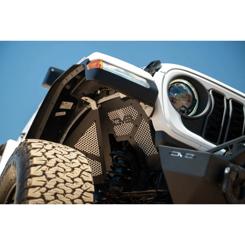 DV8 Offroad 2018-2025 Jeep Wrangler JL JLU Gladiator JT Front Inner Fenders Model INFEND-06FB - Image 14